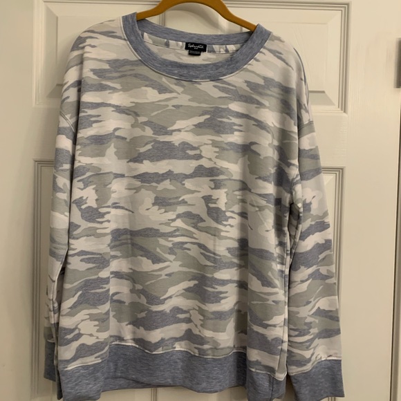 Splendid Blue Camouflage Sweatshirt - Picture 1 of 3